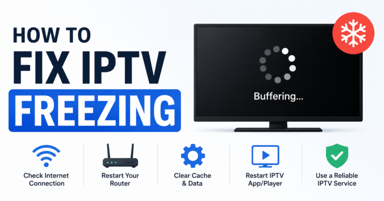 how to fix IPTV freezing