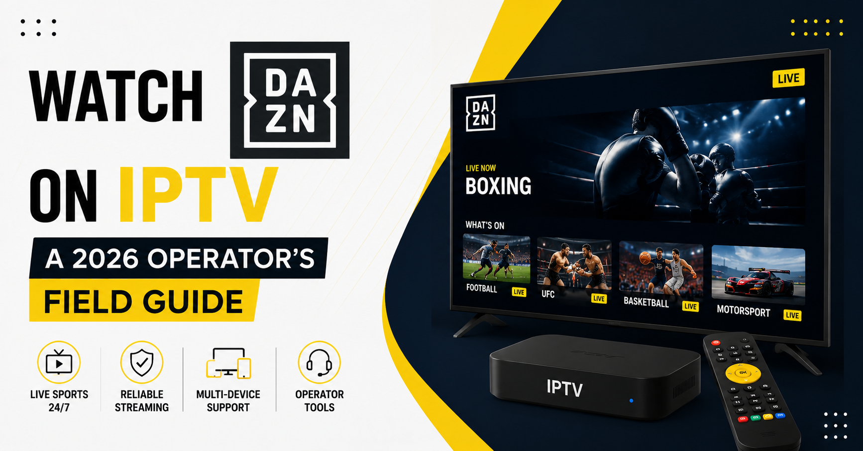 Watch DAZN on IPTV