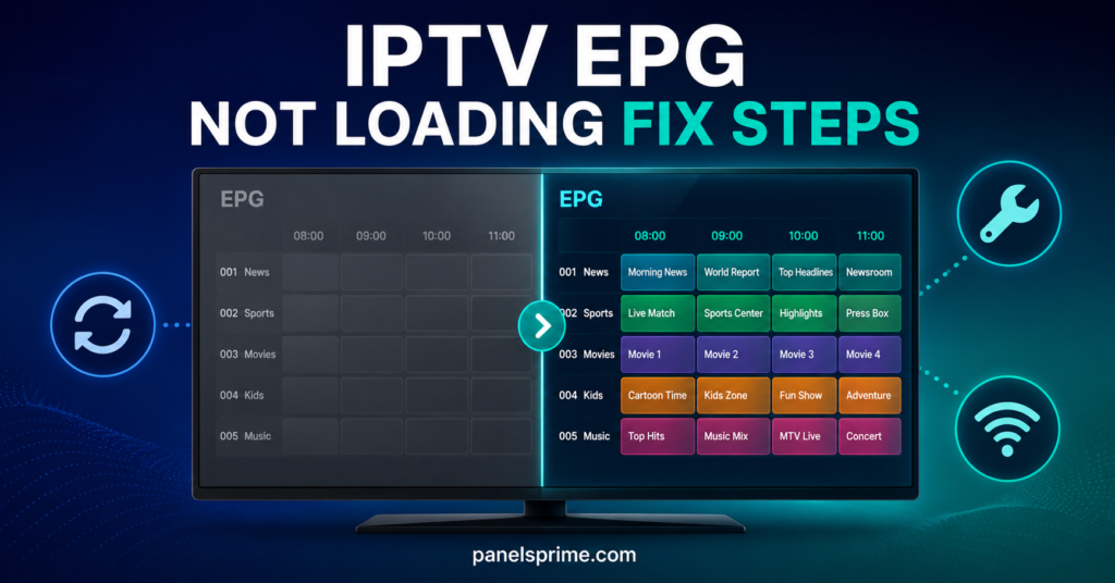IPTV EPG Not Loading Fix Steps